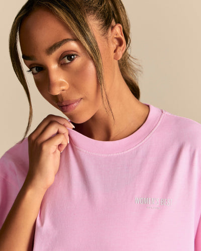 Comfort OS Barbell Society Short Sleeve T-Shirt | Candy Pink (2/6)