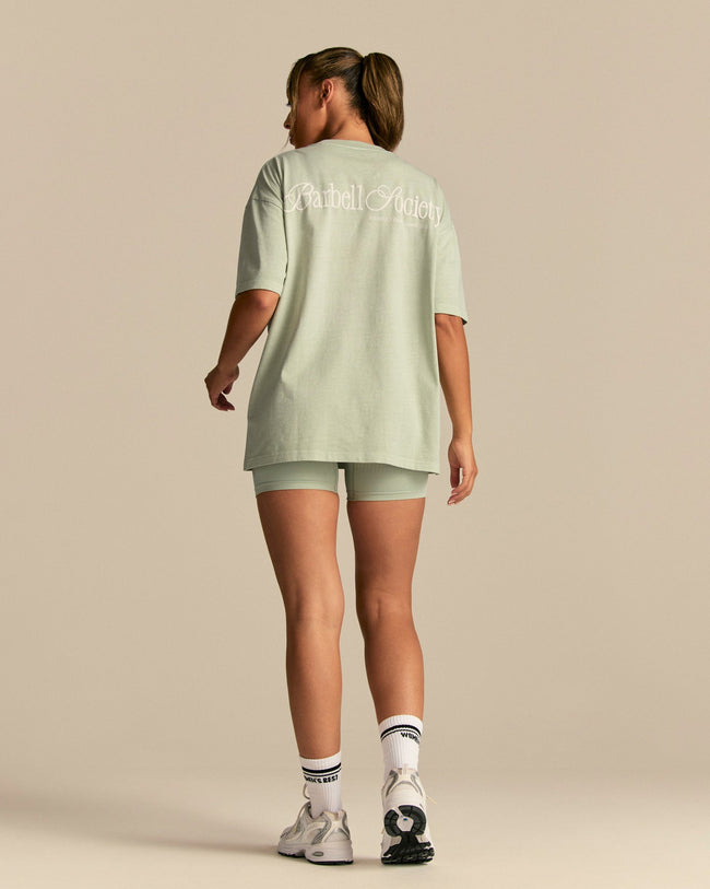 Comfort OS Barbell Society Short Sleeve T-Shirt | Calming Green (2/6)