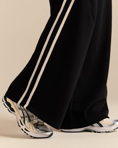 Comfort Lightweight Contrast Joggers | Black