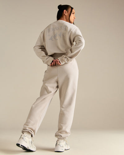 Comfort Outdoor Cropped Crew Neck | Stone