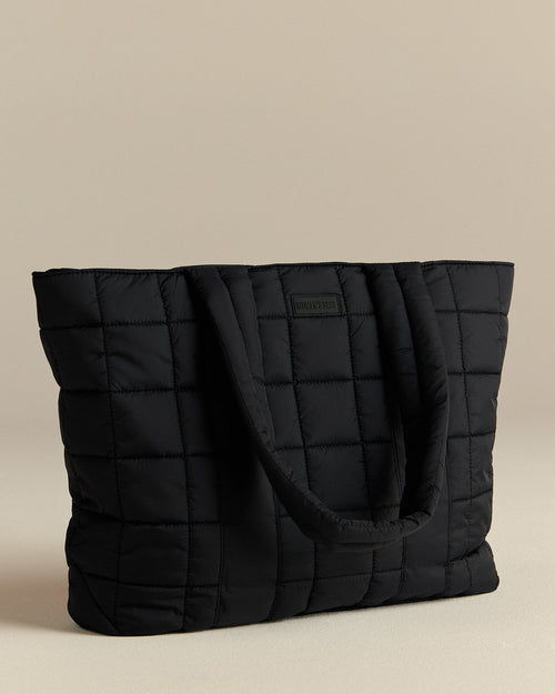 All Day Puffer Tote Bag | Black