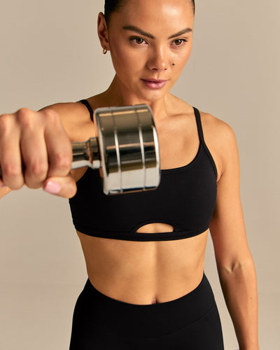 Emphasize Peek-A-Boo Bra | Black