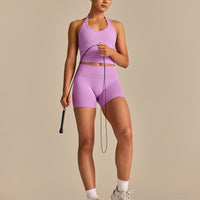 Define 2.0 High Waist Scrunch Shorts 4" | Vivid Orchid