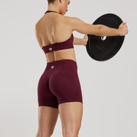 Define 2.0 Seamless Halter Neck Bra | Dark Cherry