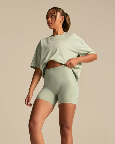 Comfort OS Barbell Society Short Sleeve T-Shirt | Calming Green (3/6)
