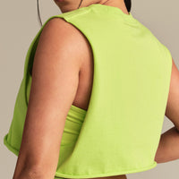 Comfort Drop Armhole Tank | Lime Punch