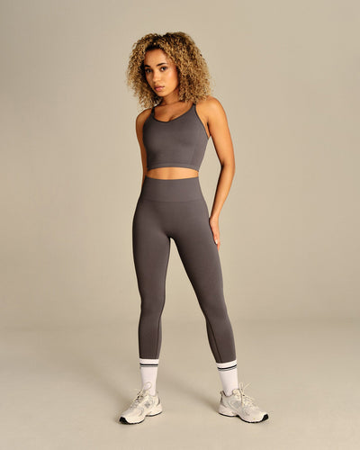 Power Built-In Bra Tank | Slate Grey