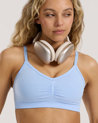 Define 2.0 Seamless Scrunch Bralette | Airy Blue