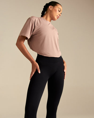 Comfort Oversized Hook Up T-Shirt | Mauve Taupe