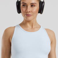 Essential Crop Tank Top | Icy Blue