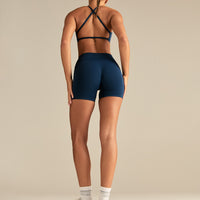 Define 2.0 Seamless Cross Back Bra | True Navy