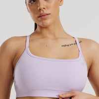 Motion Seamless Straight Neck Bra | Cool Lilac