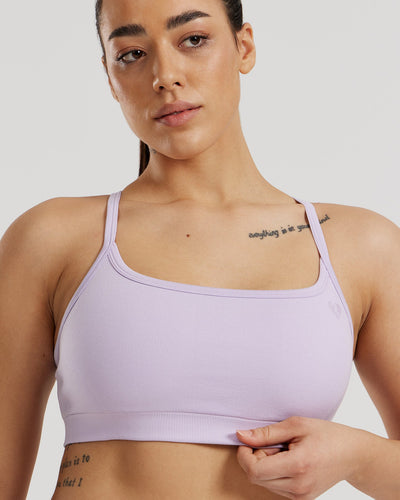 Motion Seamless Straight Neck Bra | Cool Lilac