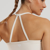 Essential Built-In Bra Midi Tank | Off White