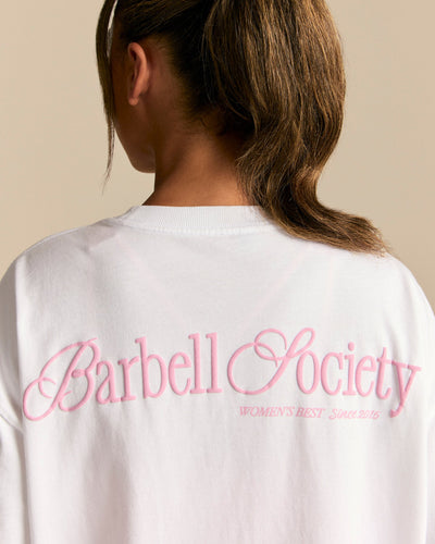 Comfort OS Barbell Society Short Sleeve T-Shirt | White (3/6)