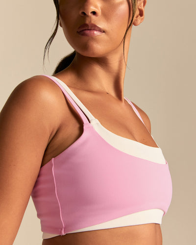 Essential Double Layer Bra | Candy Pink (3/6)