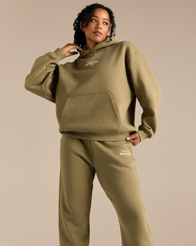 Comfort Oversized Sports Club Hoodie | Willow