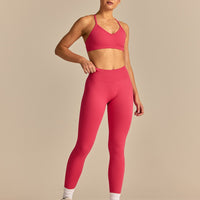 Emphasize Mid Waist Leggings | Watermelon