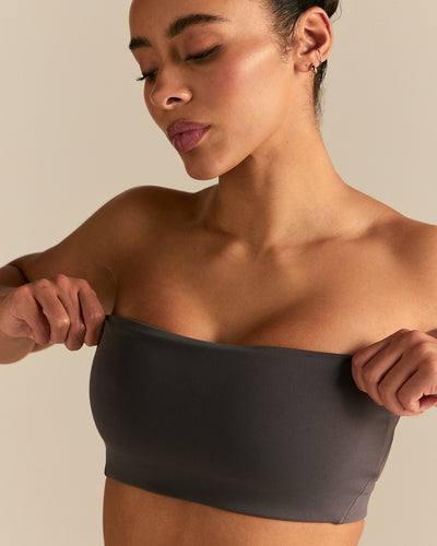 Essential Bandeau Convertible Bra | Slate Grey