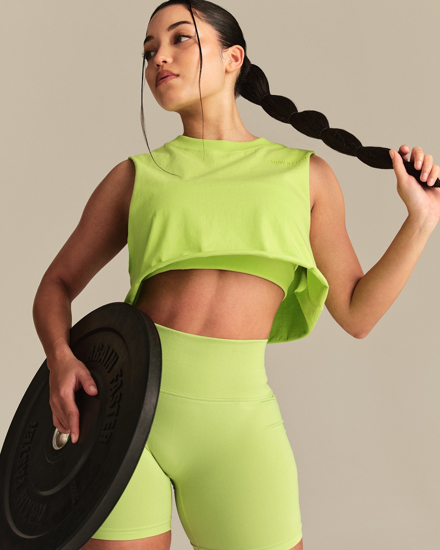 Comfort Drop Armhole Tank | Lime Punch