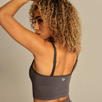 Power Built-In Bra Tank | Slate Grey
