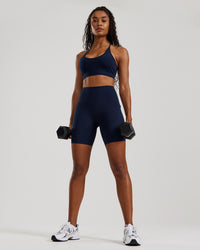Essential Cycling Shorts with Pockets | Sapphire Blue