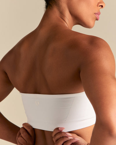 Define 2.0 Bandeau Bra - White | Women's Best Define 2.0 Bandeau Bra - White | Women's Best