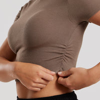 Comfort Ribbed Cropped T-Shirt | Caribou