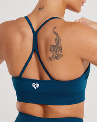 Define Seamless Racer Back Bra | Teal