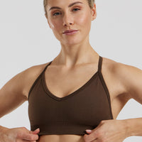Define 2.0 Seamless Halter Neck Bra | Cocoa