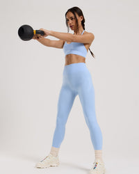 Define 2.0 Seamless Halter Neck Bra | Airy Blue