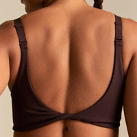 Power Reversible Twist Bra | Cafe Noir