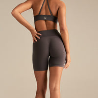 Define 2.0 Seamless Scrunch 6" Shorts | Slate Grey