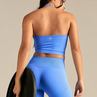 Define 2.0 Seamless Halter Tank | Chambray Blue