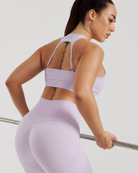 Motion Seamless Racer Back Bra | Cool Lilac