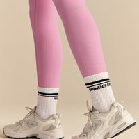 Power Enhanced High Waist Leggings | Candy Pink (4/6)