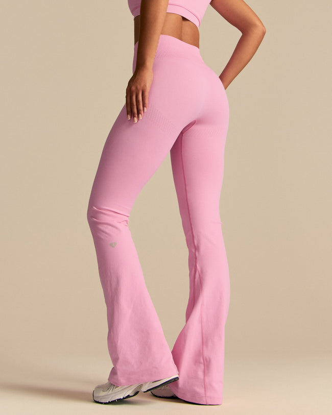 Power High Waist Flared Leggings | Candy Pink (4/6)