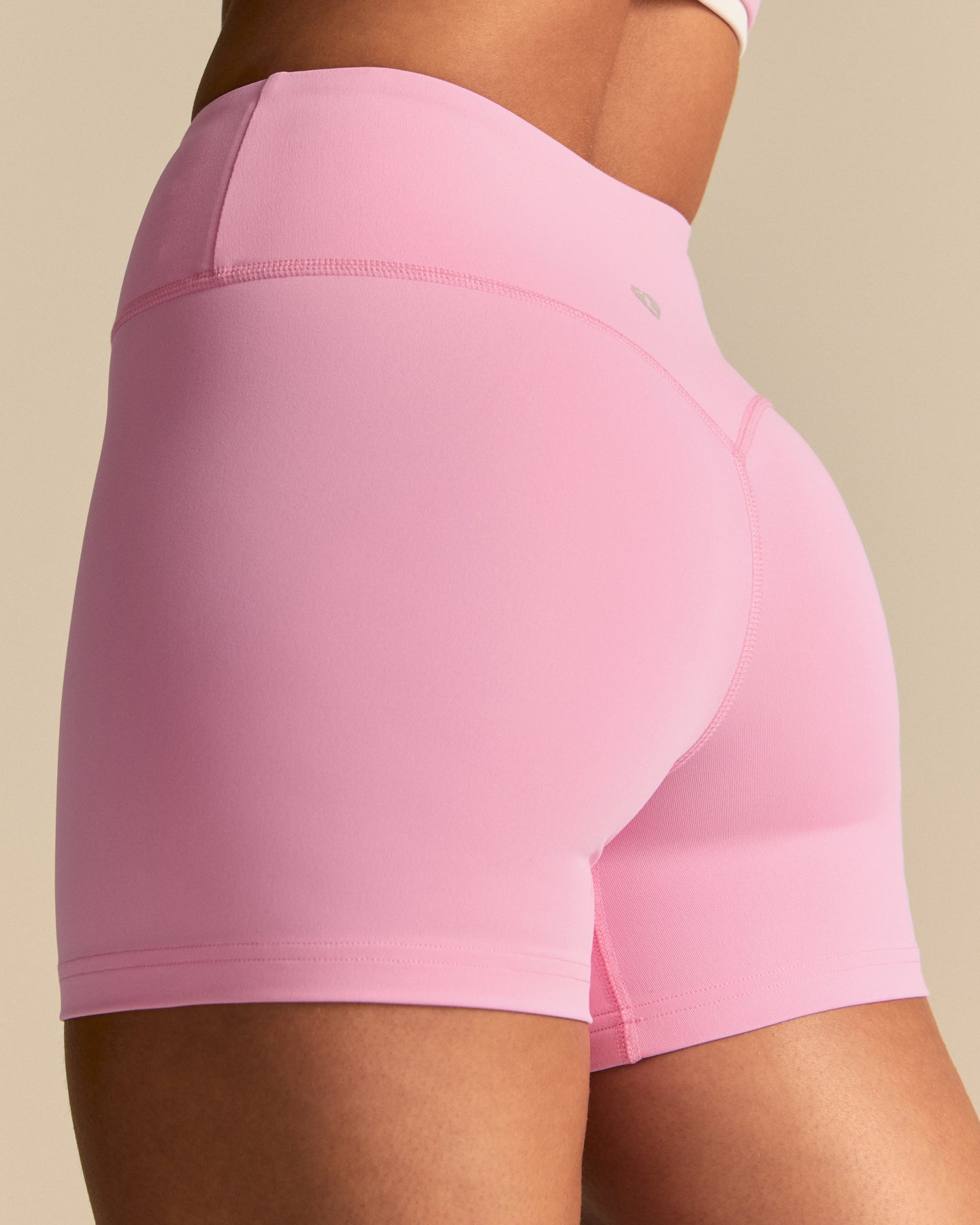 Essential High Waist Shorts | Candy Pink (4/6)