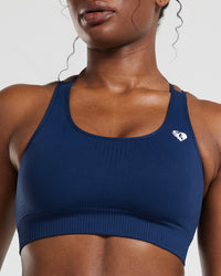 Power Seamless Sports Bra | Sapphire Blue