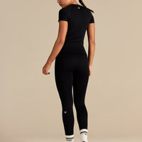 Power Short Sleeve Top | Black