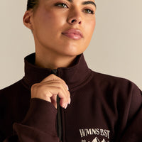 Comfort Outdoor 1/4 Zip Graphic Sweat | Cafe Noir