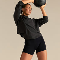 Comfort Oversized Long Sleeve T-Shirt | Vintage Black