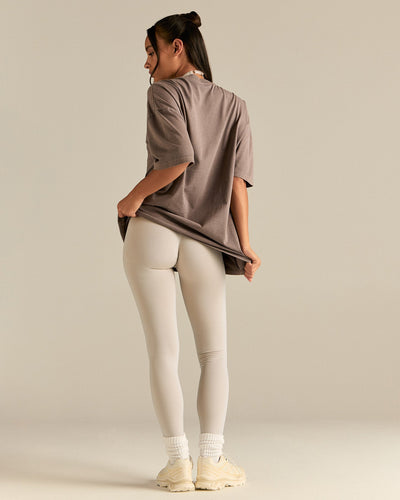 Comfort Oversized Short Sleeve T-Shirt | Vintage Mocha