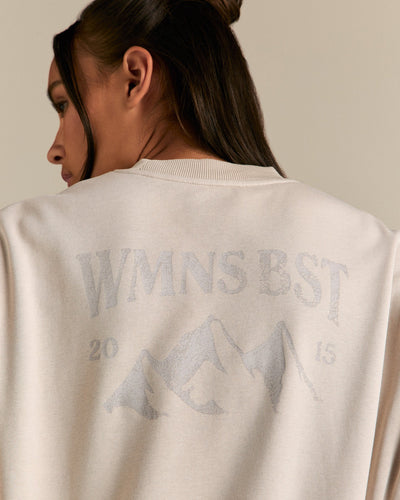 Comfort Outdoor Cropped Crew Neck - Stone | Women's Best