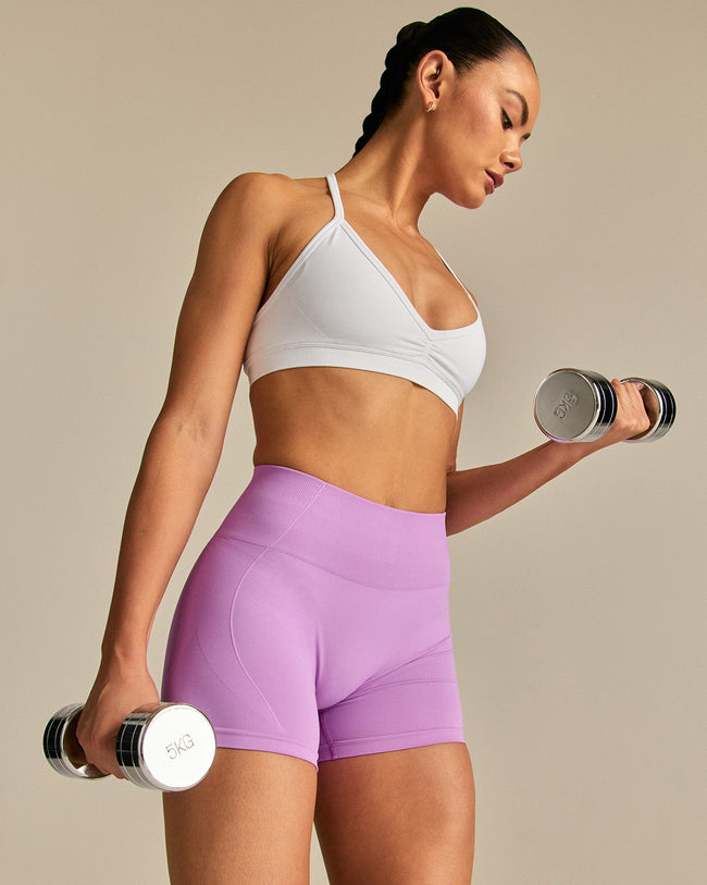 Define 2.0 Scrunch V-Neck Bra | White