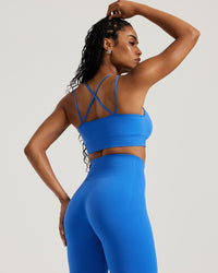 Power Seamless Sports Bra | French Blue