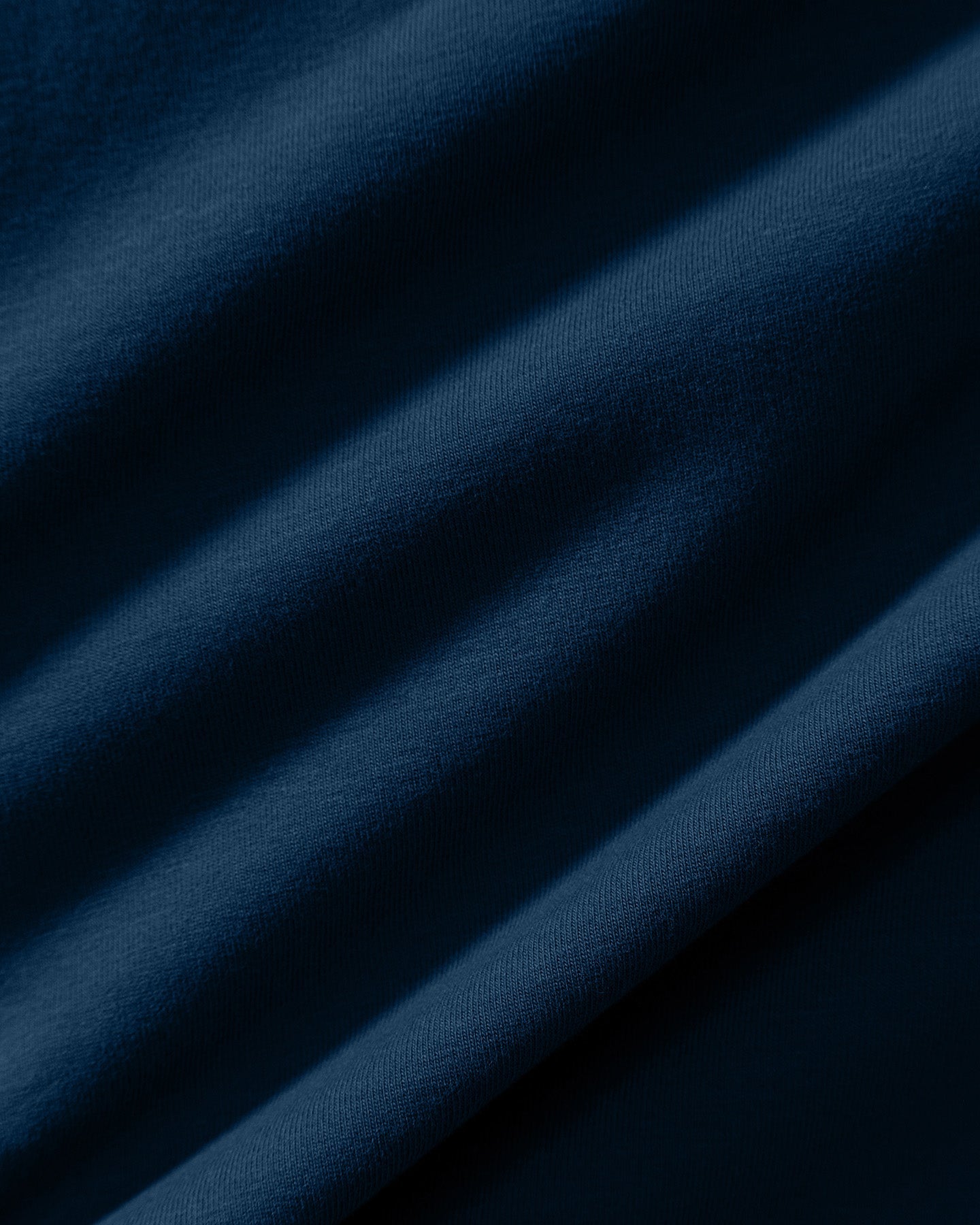 Cotton Contour Fold Over Straight Leg Pants | True Navy