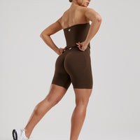 Define 2.0 Seamless Longline Bandeau Bra | Cocoa