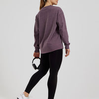 Comfort Oversized Long Sleeve T-Shirt | Vintage Dusk