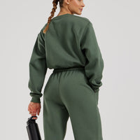 Comfort Cropped Crew Neck | Sage